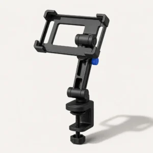 Justerbart grafitfarvet 3D-printet Clamp tabletbeslag
